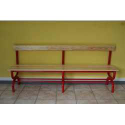 Dressing bench with seat and backrest m.2