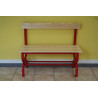 Dressing bench with seat and backrest m.1