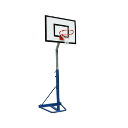 half transportable basketball system
