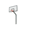 Monotubolar basketball facility overhang 220 cm, with ground fixing plate.Tested in according to UNI EN 1270