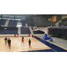 FIBA certified red 15 basketball system
