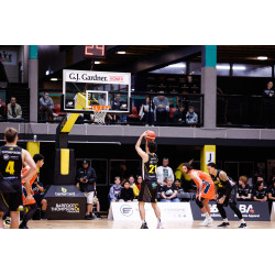FIBA certified red 15 basketball system
