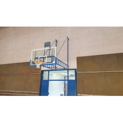Basketball facility wall mounting