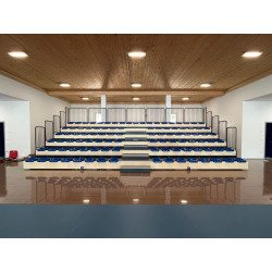 Tribuna telescopica per interni