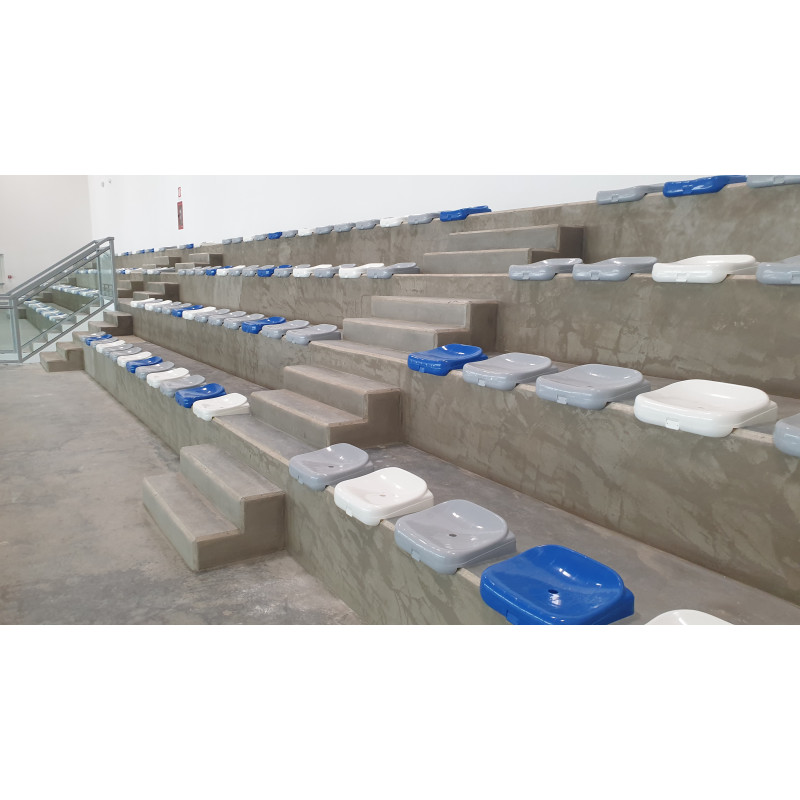Scocca senza schienale per tribuna