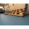 Tribuna telescopica per interni