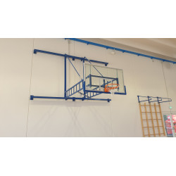 Basketball facility wall mounting