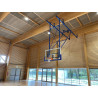Wall mounted basketball system