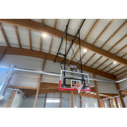 Impianto basket sollevabile a soffitto approvato FIBA