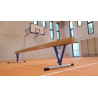 balance beam adjustable from 80 cm to 120 cm.