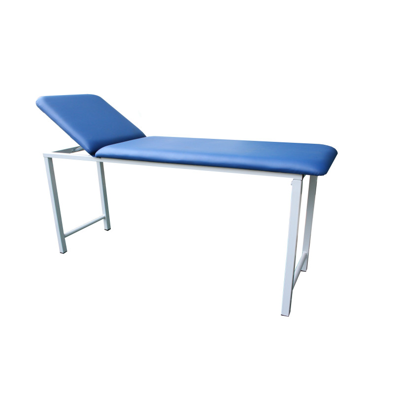 Examination bed in painted steel
