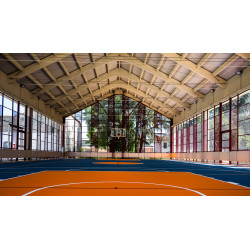 Impiato basket accostabile a parete