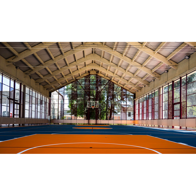 Impiato basket accostabile a parete